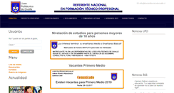 Desktop Screenshot of liceopolitecnicodeovalle.cl